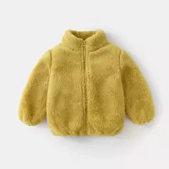 Imagem do Jaqueta infantil de lã quente, casacos de inverno infantis, outerwear para meni