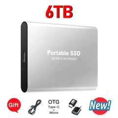 Portátil Externo Solid State Drive, SSD 1TB, M.2 USB 3.1, Alta Velocidade, 500G