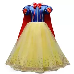 Vestido feminino de Elsa e Anna, Vestido infantil, Jasmine, Rapunzel, Concurso, - loja online