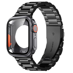 Imagem do Bracelete de Aço Inoxidável para Apple Watch, Cobertura Completa, Capa, Bracel