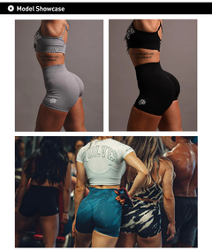 Darc Sport-squat scrunch shorts para mulheres, roupas esportivas de treinamento,