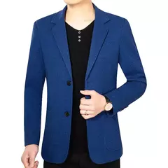 Blazers masculinos de um só peito, roupas casuais, casacos masculinos, jaqueta na internet