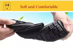 Mocassim masculino de fundo macio, sapato casual de feijão preguiçoso, lounge na internet