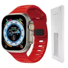 Pulseira de Silicone Suave para Apple Watch, Ultra 2, 49mm, 44mm, 45mm, 42mm, 41 - Show Drop