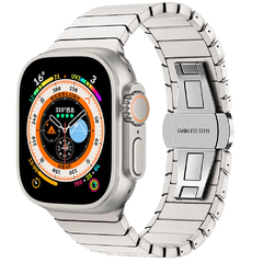 Pulseira de Aço Inoxidável Para Apple Watch Band, Pulseira de Ligação de Met - comprar online