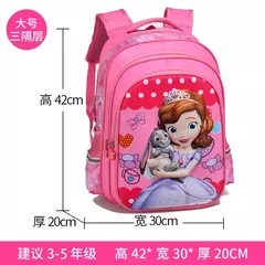 Disney Cartoon escola sacos para crianças, Frozen, Elsa, Anna, meninas mochila,