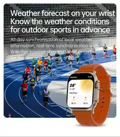 Relógio Inteligente de Fitness Ultra IWO Sem Fio, NFC Smartwatch, Chamada Bluet na internet