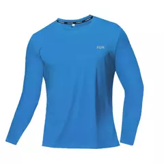 Camiseta longa de seda gelo masculina, secagem rápida, ar condicionado respirá na internet