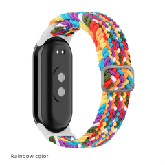 Cinta de nylon ajustável para xiaomi mi banda 8, pulseira trançada para relóg - comprar online