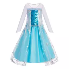 Vestido feminino de Elsa e Anna, Vestido infantil, Jasmine, Rapunzel, Concurso,