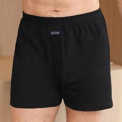 Homens boxer shorts de algodão rico elástico pacote underwear casa boxers pija na internet