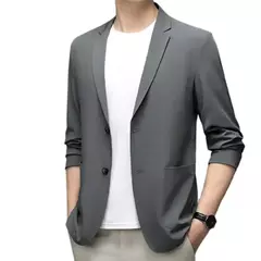 Terno de gola suave para homens, Jaqueta pendular, Cardigan de negócios, Homens - comprar online