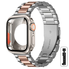 Bracelete de Aço Inoxidável para Apple Watch, Cobertura Completa, Capa, Bracel na internet