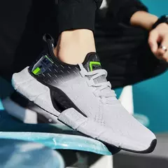 Sapatos casuais leves masculinos, tênis de corrida respirável, tênis de malha - Show Drop