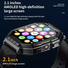 LOKMAT-Ocean 3 Pro Relógio Inteligente Impermeável, Smartwatch de Fitness Robu - Show Drop