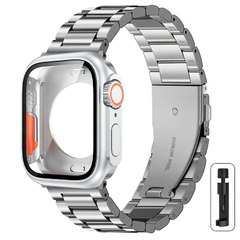 Bracelete de Aço Inoxidável para Apple Watch, Cobertura Completa, Capa, Bracel na internet