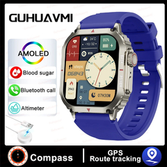 Relógio Inteligente Impermeável para Homem, Bluetooth Call Smartwatch, Pressã na internet