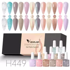 6/12pcs * 7,5 ml Venalisa Nail Gel Polonês Kit VIP Luxo Completo Pigmentado Gel - loja online