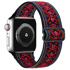 Correia de náilon do laço de scrunchie para apple relógio 6 banda 44mm série