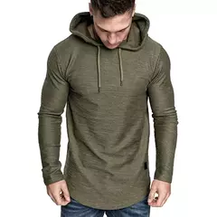 2023 nova marca masculina de cor sólida moletom moda masculina com capuz primav - Show Drop