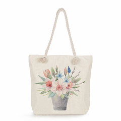 Moda bonito floral impressão bolsas casuais de alta capacidade das mulheres sac - Show Drop