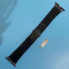 Correia de fibra de carbono para Apple Watch Band, cinto de pulseira leve, iWatc na internet