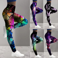 Leggings esportivas femininas com waist 3d de cintura alta, calças justas para - comprar online