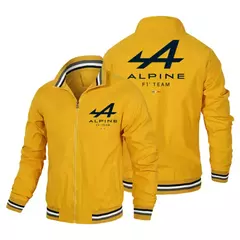 Jaqueta masculina Alpine F1 Team com zíper, roupa esportiva para exterior, cami na internet