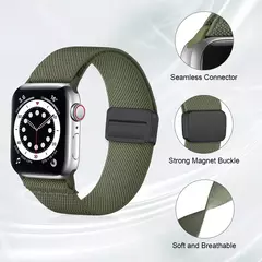 Magnetic Loop for Apple Watch Band, Pulseira de Nylon Scrunchie, iWatch Ultra 2, - comprar online