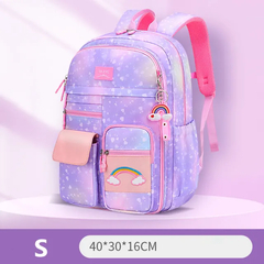 Mochila primária para meninas, colorida, impermeável, série arco-íris, mochi - comprar online