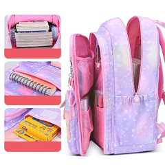 Mochila primária para meninas, colorida, impermeável, série arco-íris, mochi - loja online