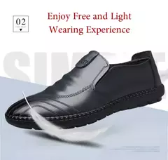 Mocassim masculino de fundo macio, sapato casual de feijão preguiçoso, lounge - comprar online