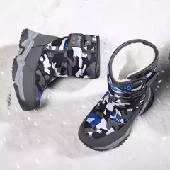 5-12 inverno quente pele botas de neve crianças sapatos peludos meninos menina na internet