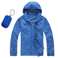 Jaqueta com capuz de mangas compridas feminina, Wind Breaker, Proteção solar, - comprar online