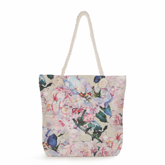 Moda bonito floral impressão bolsas casuais de alta capacidade das mulheres sac - loja online