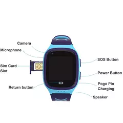 LT31 Smartwatch com GPS Tracker para crianças, relógio inteligente 4G, chamada - comprar online