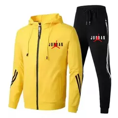 Marca de luxo dos homens Impresso Tricô Set, Masculino Roupas Fitness, Zíper E - comprar online