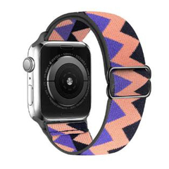 Imagem do Correia de náilon do laço de scrunchie para apple relógio 6 banda 44mm série