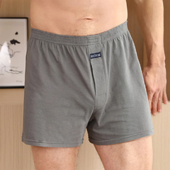 Homens boxer shorts de algodão rico elástico pacote underwear casa boxers pija