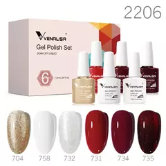 6/12pcs * 7,5 ml Venalisa Nail Gel Polonês Kit VIP Luxo Completo Pigmentado Gel na internet