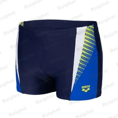 Imagem do Calção de banho de secagem rápida masculina, calça de praia, maiô estampado