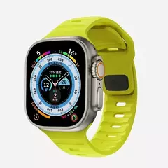 Pulseira de Silicone Suave para Apple Watch, Ultra 2, 49mm, 44mm, 45mm, 42mm, 41