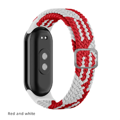 Cinta de nylon ajustável para xiaomi mi banda 8, pulseira trançada para relóg - comprar online