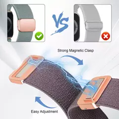 Magnetic Loop for Apple Watch Band, Pulseira de Nylon Scrunchie, iWatch Ultra 2, - comprar online