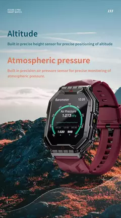 LOKMAT-Ocean 3 Pro Relógio Inteligente Impermeável, Smartwatch de Fitness Robu - loja online