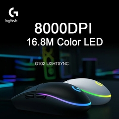 Logitech-mouse óptico para jogos original, 8m, 8000dpi, 16, 8m, led, personaliz - Show Drop