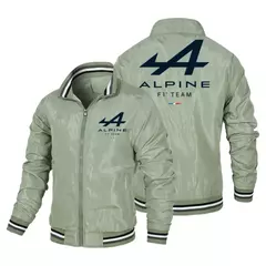 Jaqueta masculina Alpine F1 Team com zíper, roupa esportiva para exterior, cami