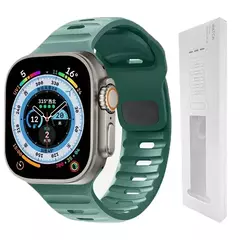 Pulseira de Silicone Suave para Apple Watch, Ultra 2, 49mm, 44mm, 45mm, 42mm, 41 na internet