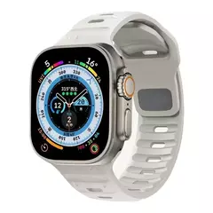 Pulseira de Silicone Suave para Apple Watch, Ultra 2, 49mm, 44mm, 45mm, 42mm, 41