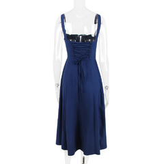 Giyu-vestido longo sexy para mulheres, casual com renda, sem encosto, festa band - comprar online